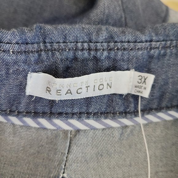 Kenneth Cole Reaction Chambray Tunic Tank - Picture 6 of 8